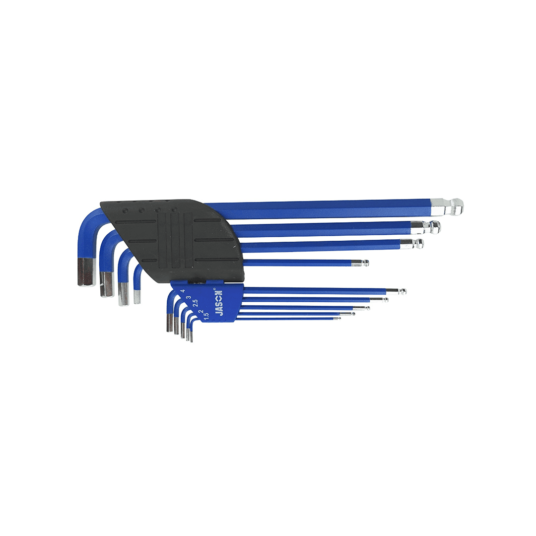 Kunci L Ballpoint 9 Pcs Ext Long (1,5-10mm)